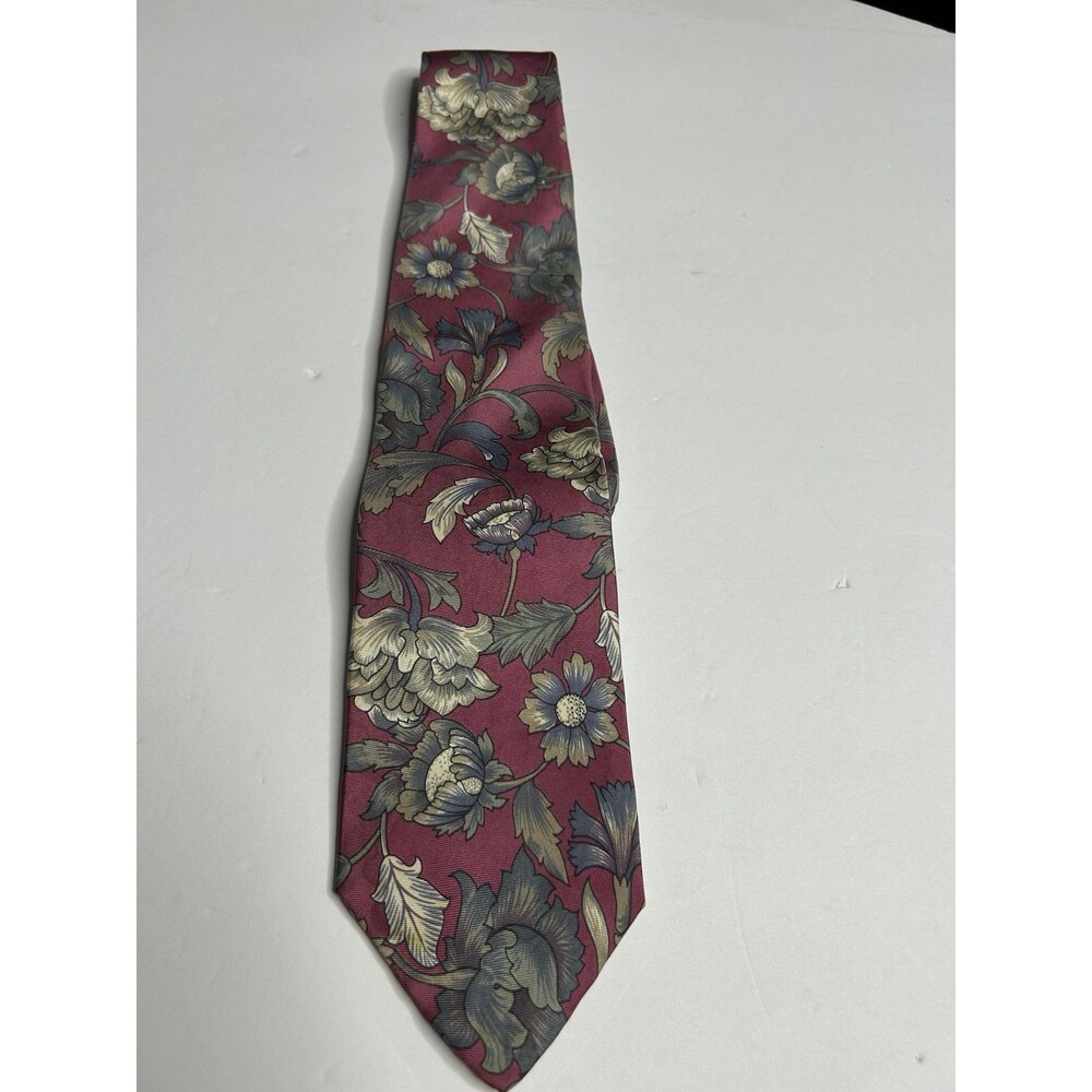 Mallory & Church tie 100% Silk Neck Tie Mauve Floral Tie